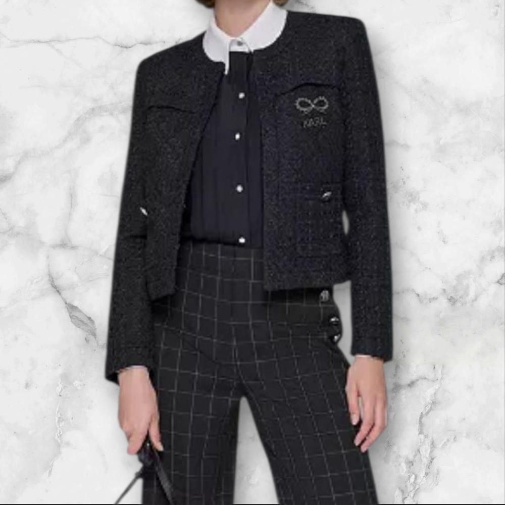 Women's Black Tweed Jacket